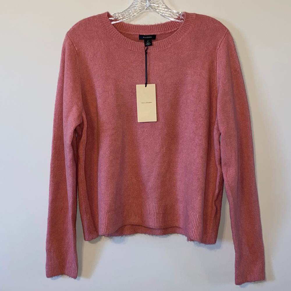 NWT Nordstrom Halogen Millennial Pink Kint Sweater